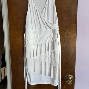 New York & Company White Midi Dress
